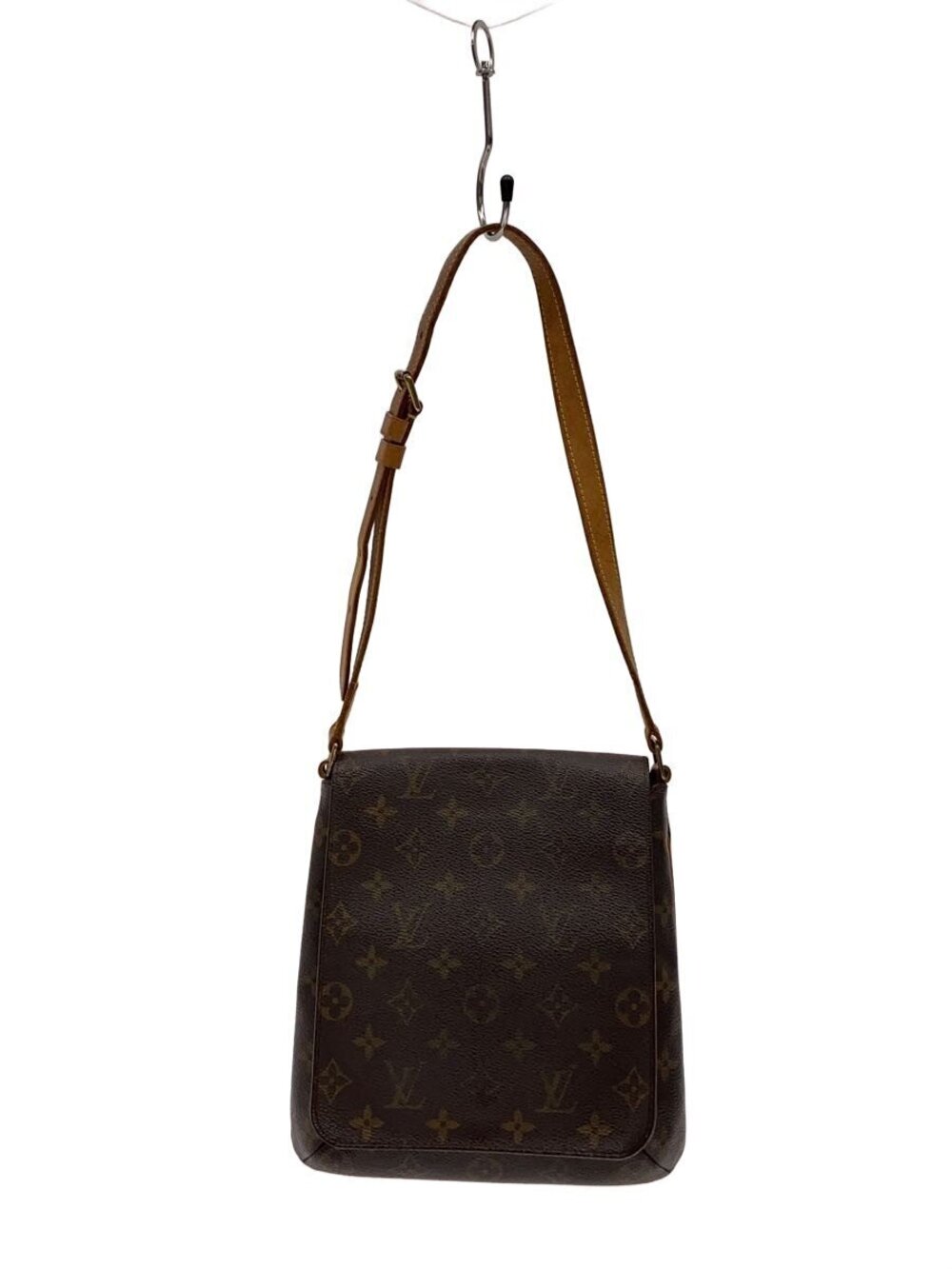 LOUIS VUITTON Musette Salsa Monogram Canvas Long Shoulder Bag Brown